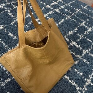 Anthropologie large leather bag new